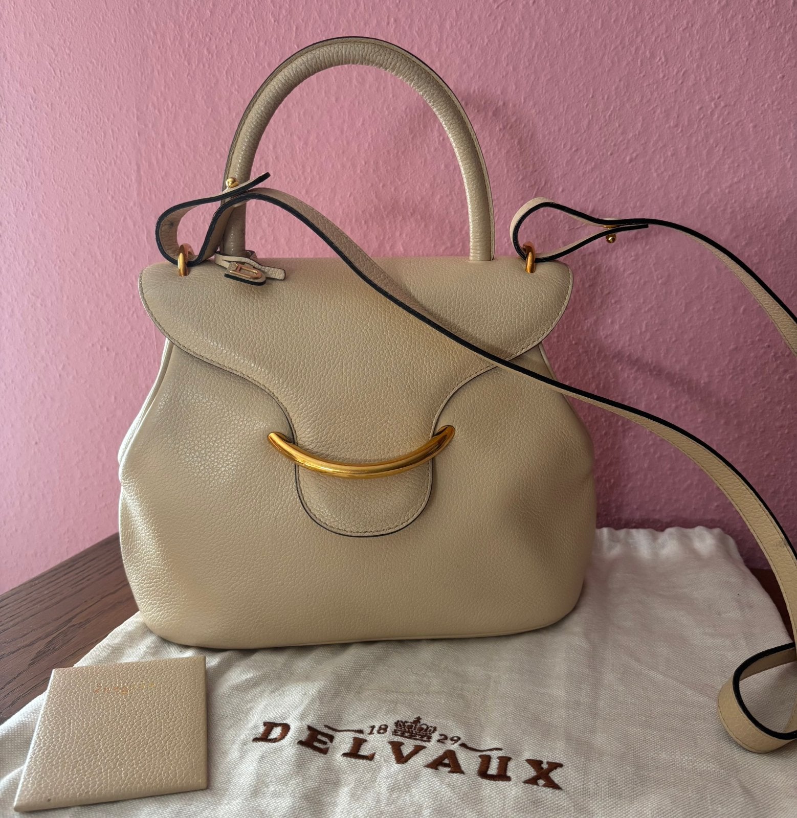 Delvaux Baltimore, Enlèvement ou Envoi, Comme neuf, Beige