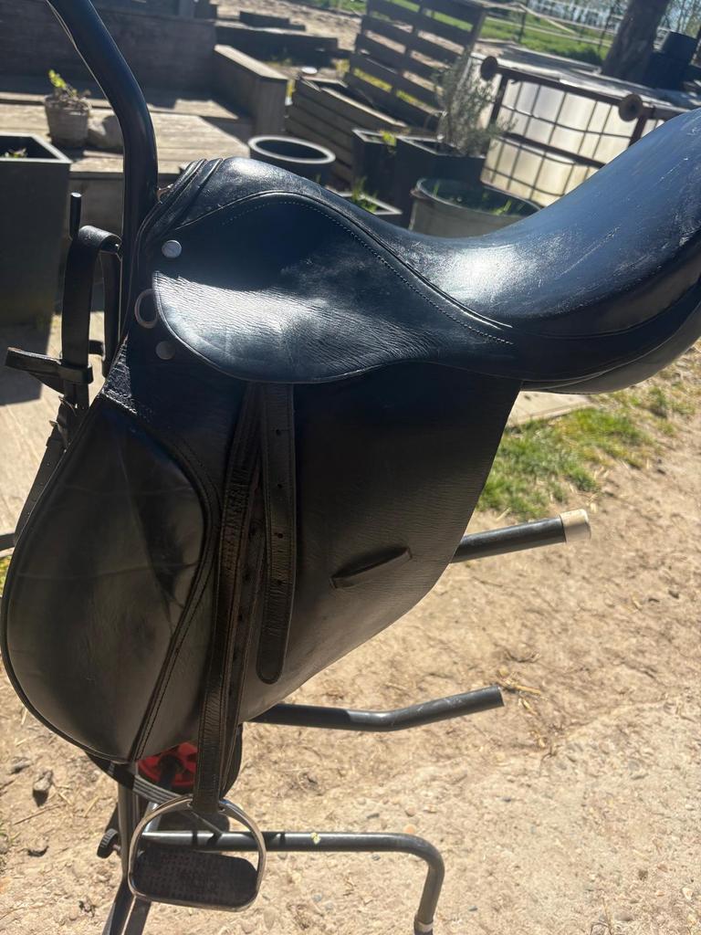 Ponyzadel + bit, Dieren en Toebehoren, Paarden en Pony's | Zadels, Ophalen, Gebruikt