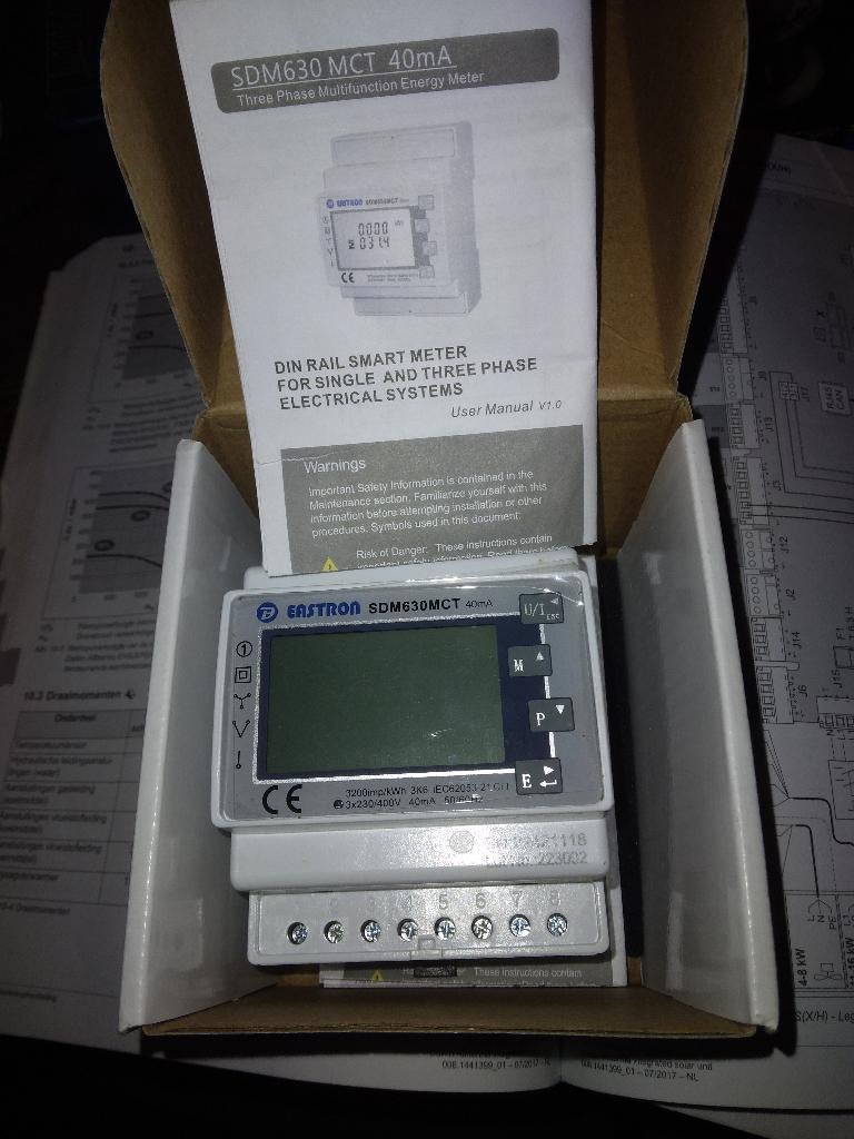 SDM630 3 fase kWh energie meter MODBUS 100A MID gekeurd, Ophalen of Verzenden, Nieuw, Overige typen