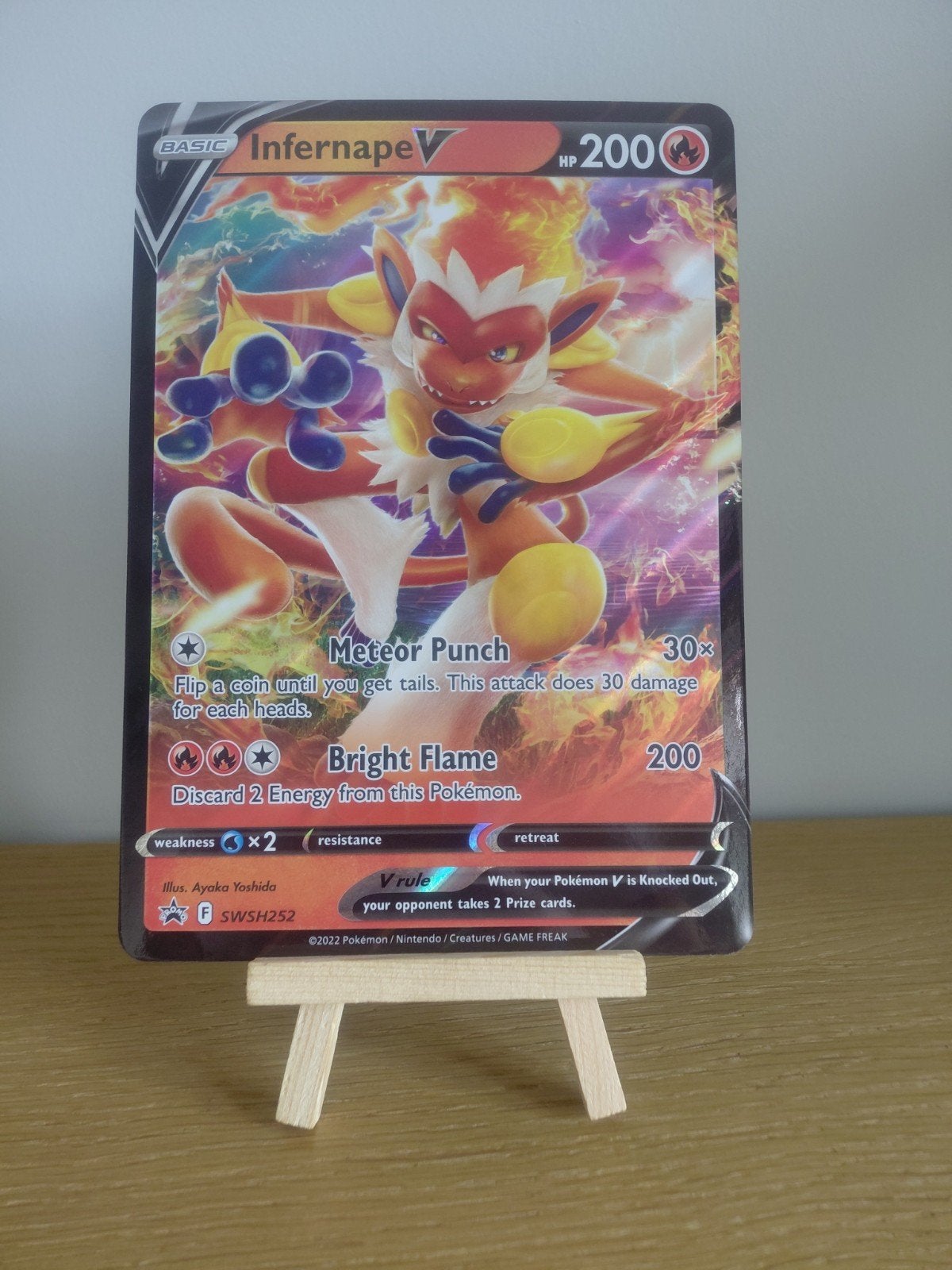 pokémon kaart: jumbo infernape, Ophalen of Verzenden, Gebruikt, Losse kaart