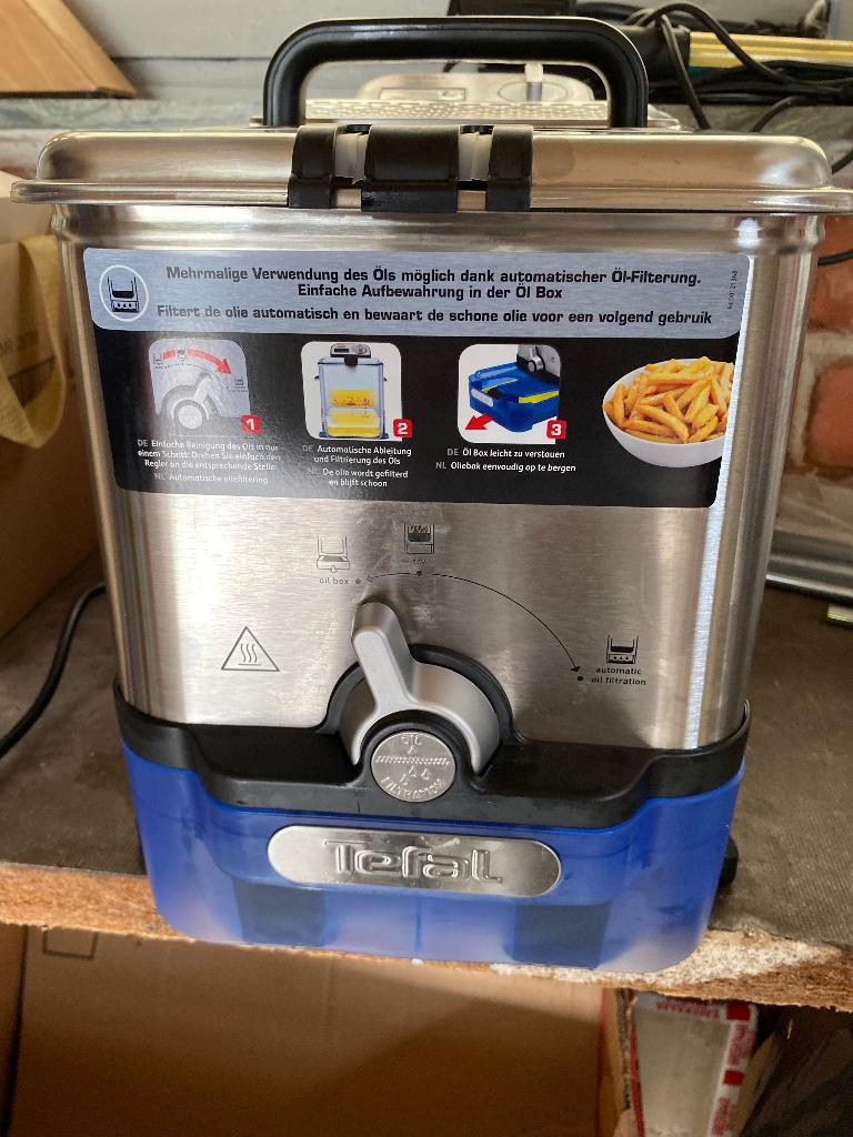 Friteuse TEFAL Oleoclean Pro, 2 tot 3 liter, Ophalen, Zo goed als nieuw, Uitneembare binnenpan