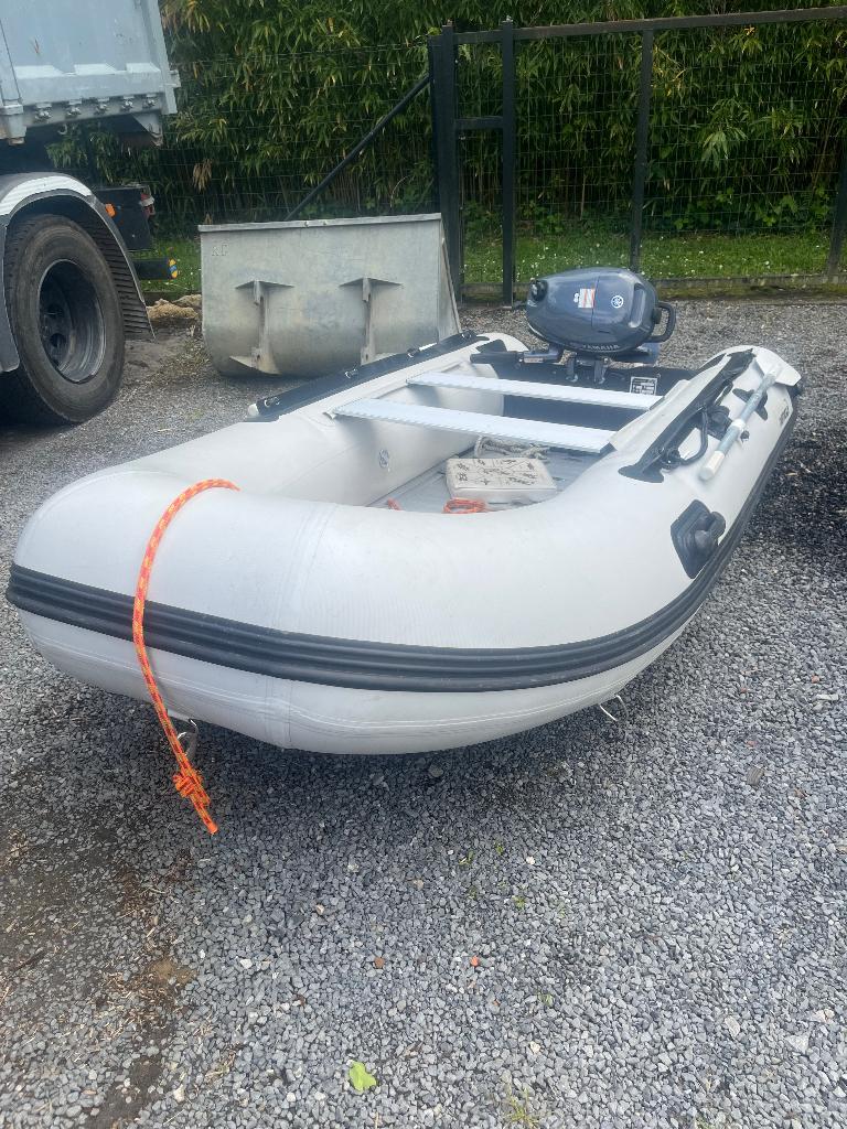 zodiac rib 3,5 m 6 pk 4takt motor en 3,8 m met 15 pk, Aluminium, Yamaha, Comme neuf, Enlèvement