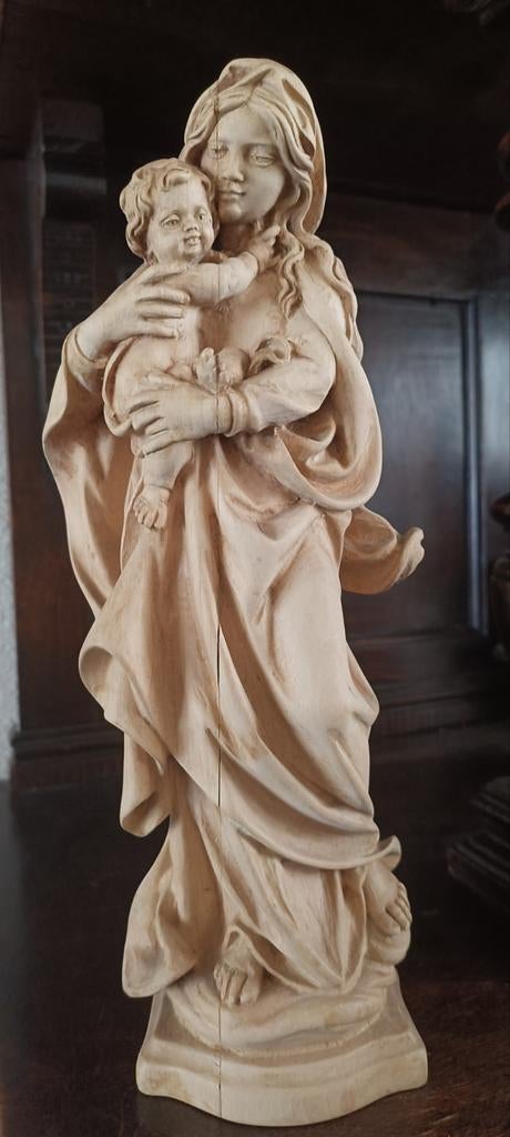 Houten Maria beeld religie, Ophalen of Verzenden