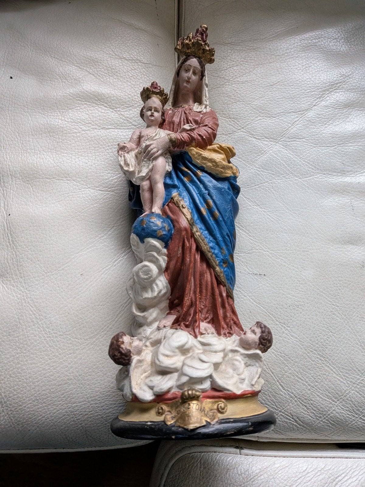 Statue ancienne en plâtre de Marie — Notre-Dame des Victoire, Antiquités & Art, Enlèvement