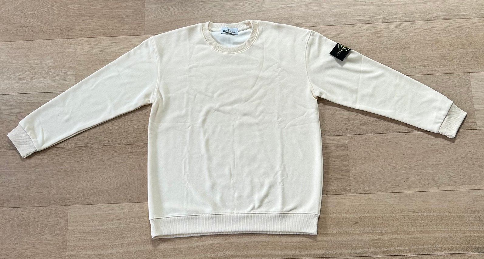 Pull blanc Stone Island, Vêtements | Hommes, Enlèvement ou Envoi, Neuf, Taille 52/54 (L), Beige