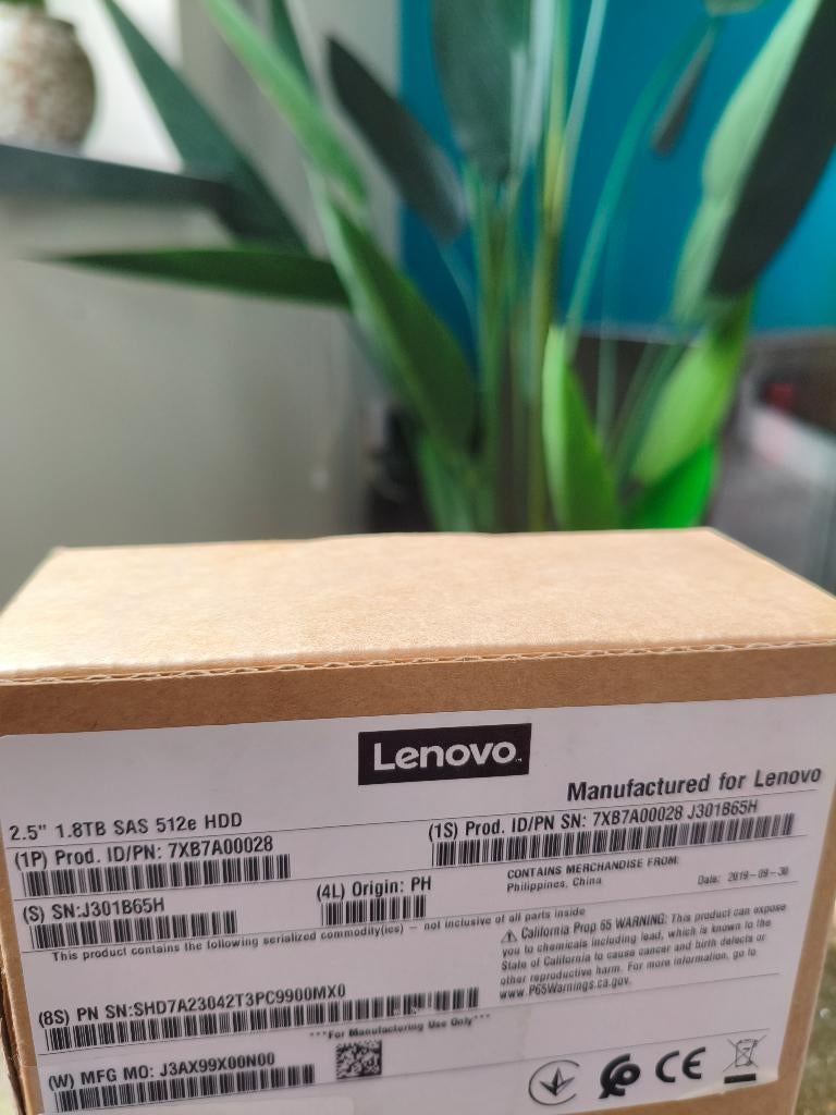 nieuwe lenovo sas 1.8tb 512e, Computers en Software, Harde schijven, 1.8tb, Intern, Thinksystem, SAS