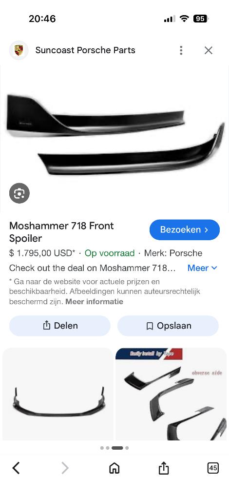 Porsche 718, Ophalen of Verzenden, Nieuw, Porsche, Bumper