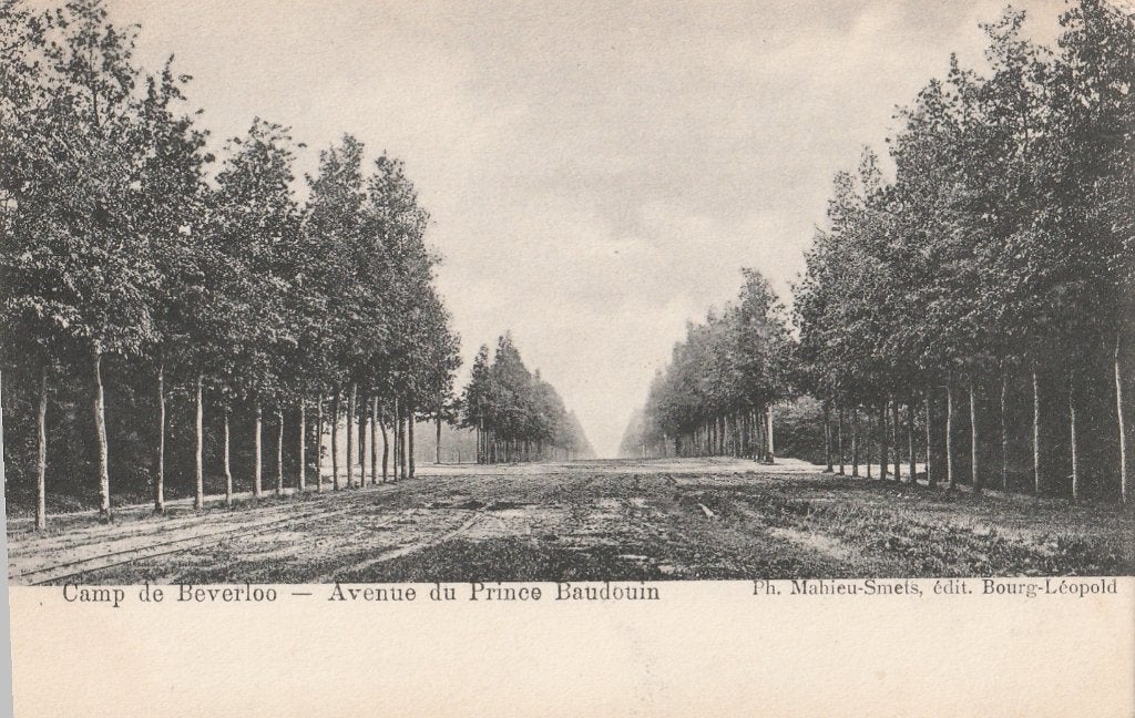 MILITAIR KAMP BEVERLOO -  Avenue Prins Boudewijn + 120 Jaar!, Verzamelen, Verzenden, Voor 1920, Gelopen, Overige thema's