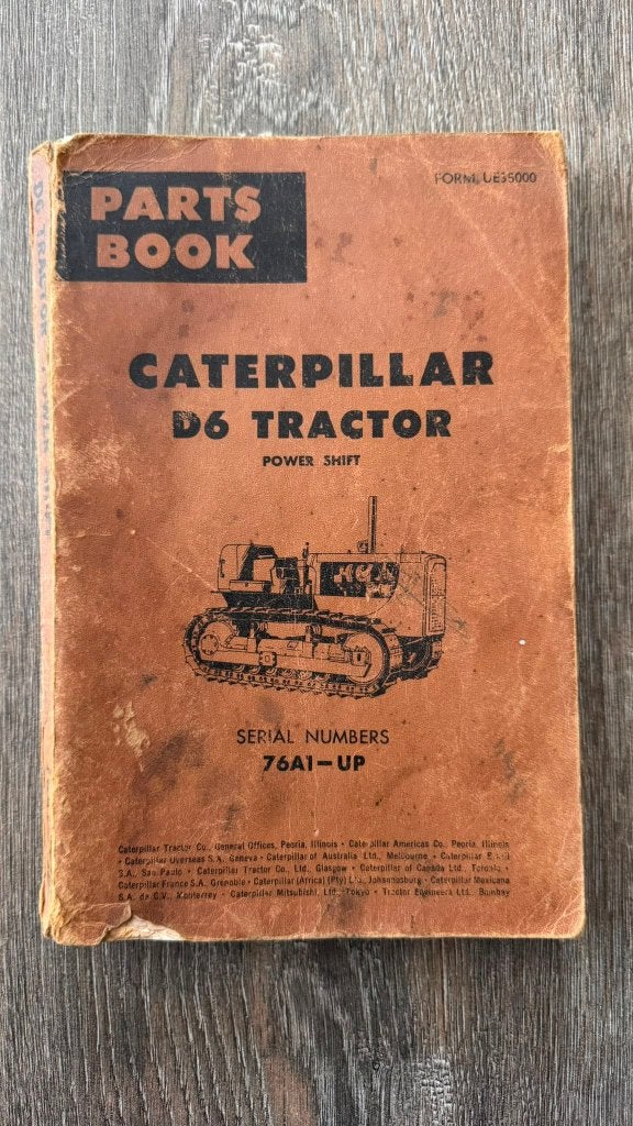 Carnet de pièces Caterpillar D6 — Power Shift, Enlèvement ou Envoi