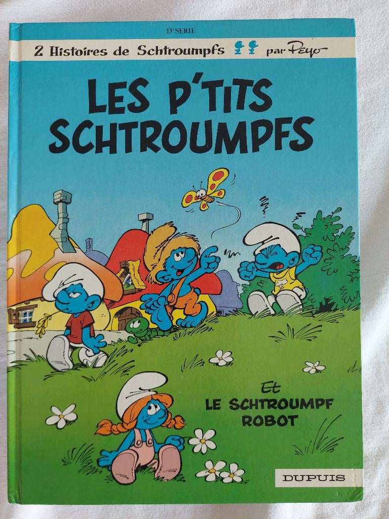 Schtroumpfs T.13 Les p'tits Schtroumpfs (eo) - Etat moyen, Boeken, Stripverhalen, Gelezen, Eén stripboek, Ophalen of Verzenden
