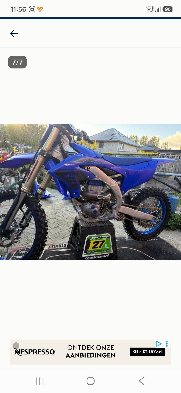 Crosmoto yamaha 450 cc van 2024, Motoren, Ophalen