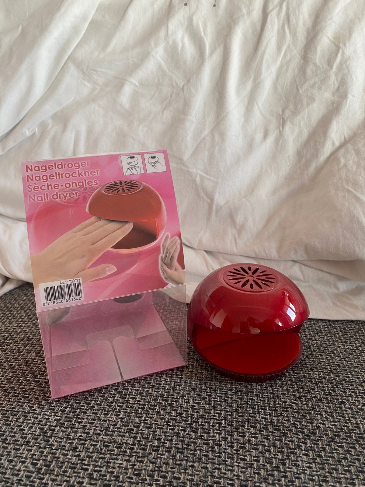 Sèche vernis, Rouge, Enlèvement ou Envoi, Comme neuf, Mains et Ongles