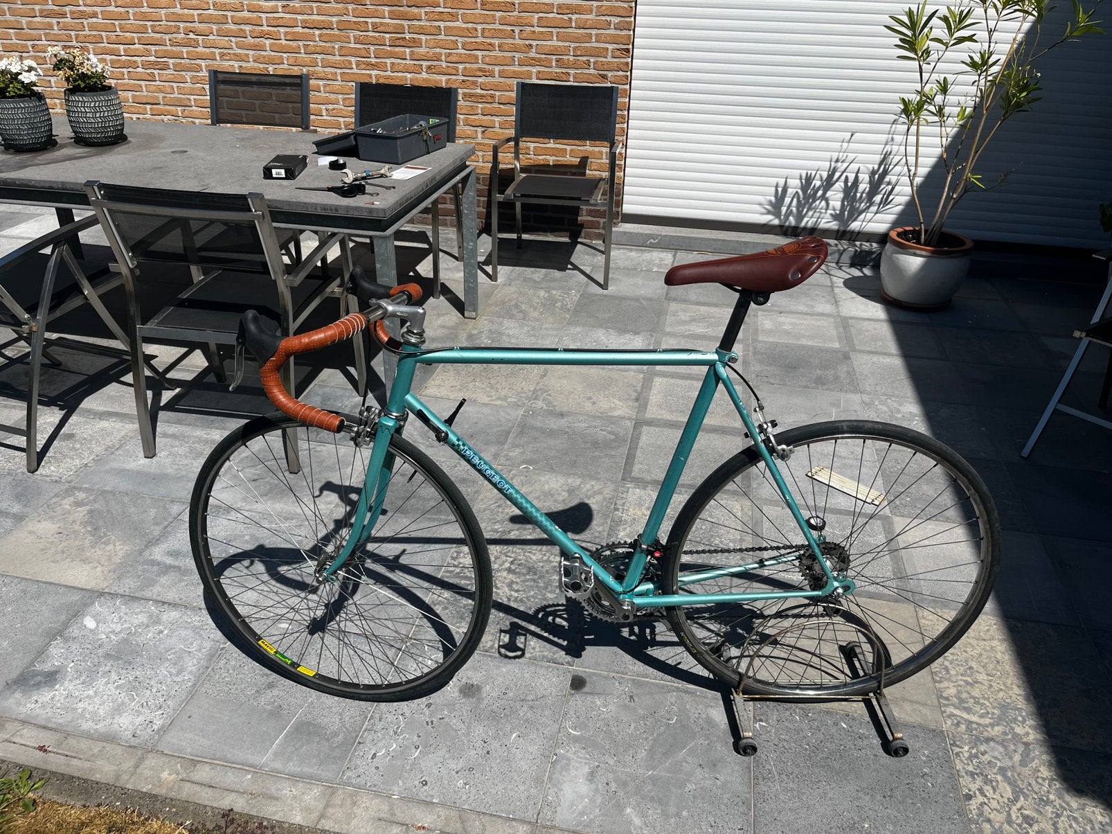 Retrofiets Peugeot rijklaar, Fietsen en Brommers, Fietsen | Racefietsen, Ophalen, Gebruikt
