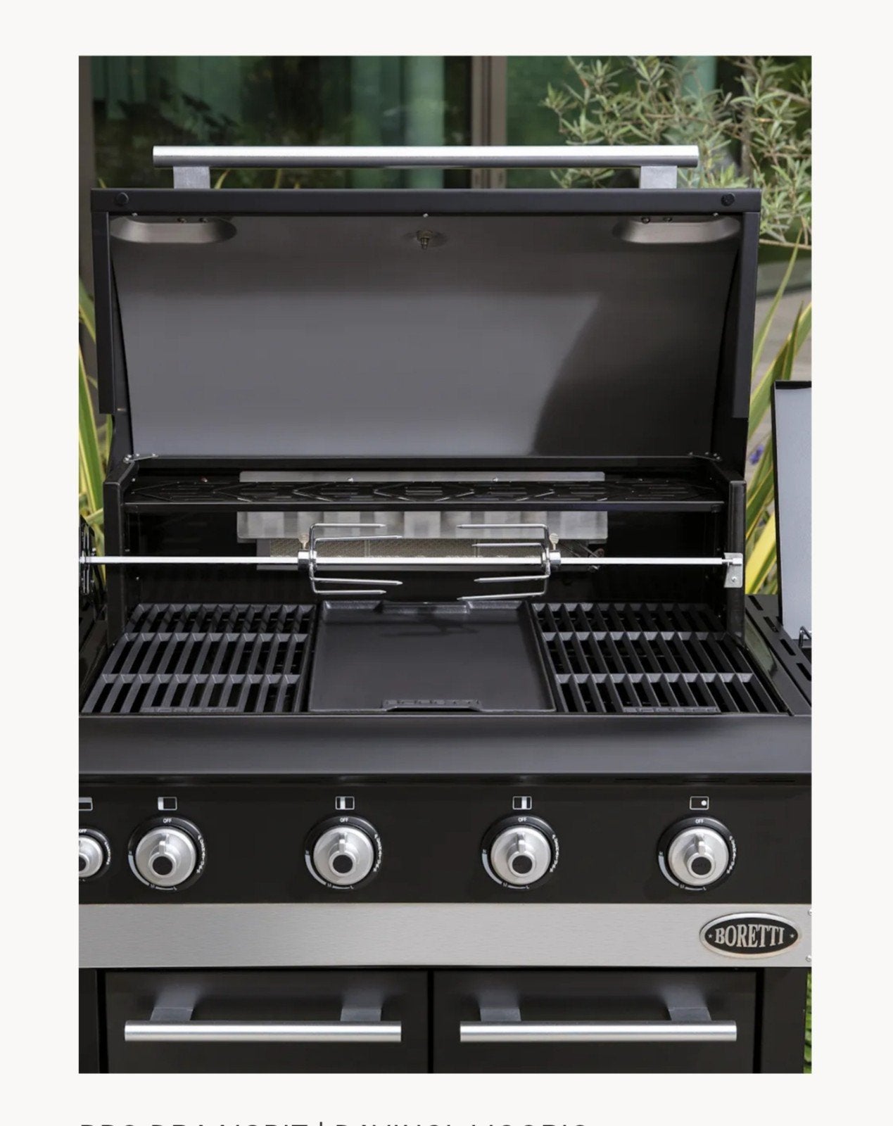 Gas BARBECUE BORETTI Davinci, Ophalen