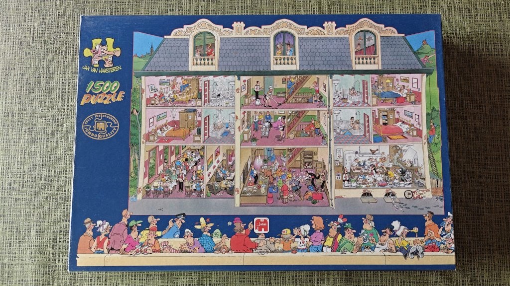 puzzel - Jan van Haasteren - hotel - 1500 stukjes, Hobby en Vrije tijd, Ophalen, 500 t/m 1500 stukjes, Zo goed als nieuw, Legpuzzel