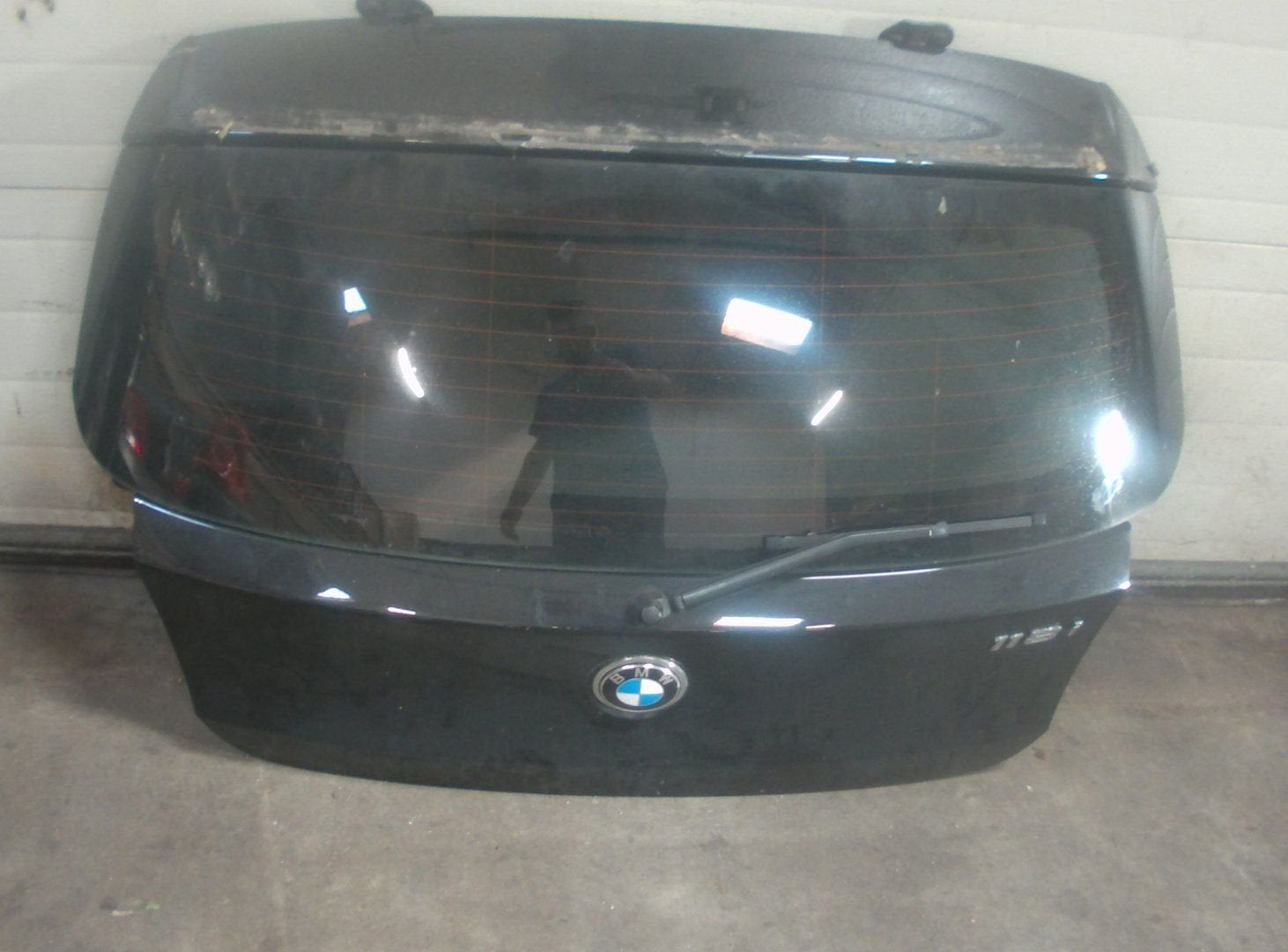 achterklep bmw 1 serie e87 2009 5 deurs black sapphire mett., -, Haillon arrière, Utilisé, -