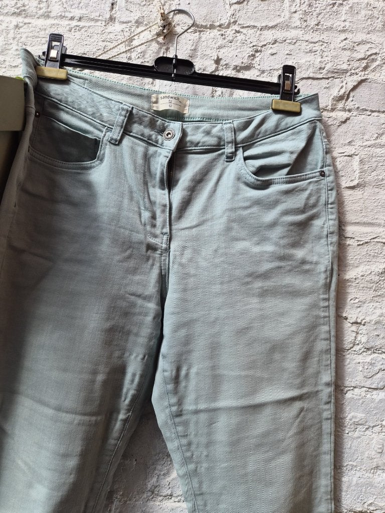 Broek Dames Sandwich 42, Kleding | Dames, Broeken en Pantalons, Ophalen of Verzenden, Zo goed als nieuw, Maat 42/44 (L)