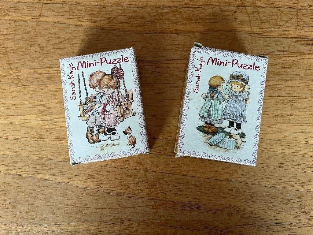 2 Sarah Kay's mini-puzzlez 54 stuks, Ophalen of Verzenden, Meer dan 50 stukjes, Gebruikt, 6 jaar of ouder