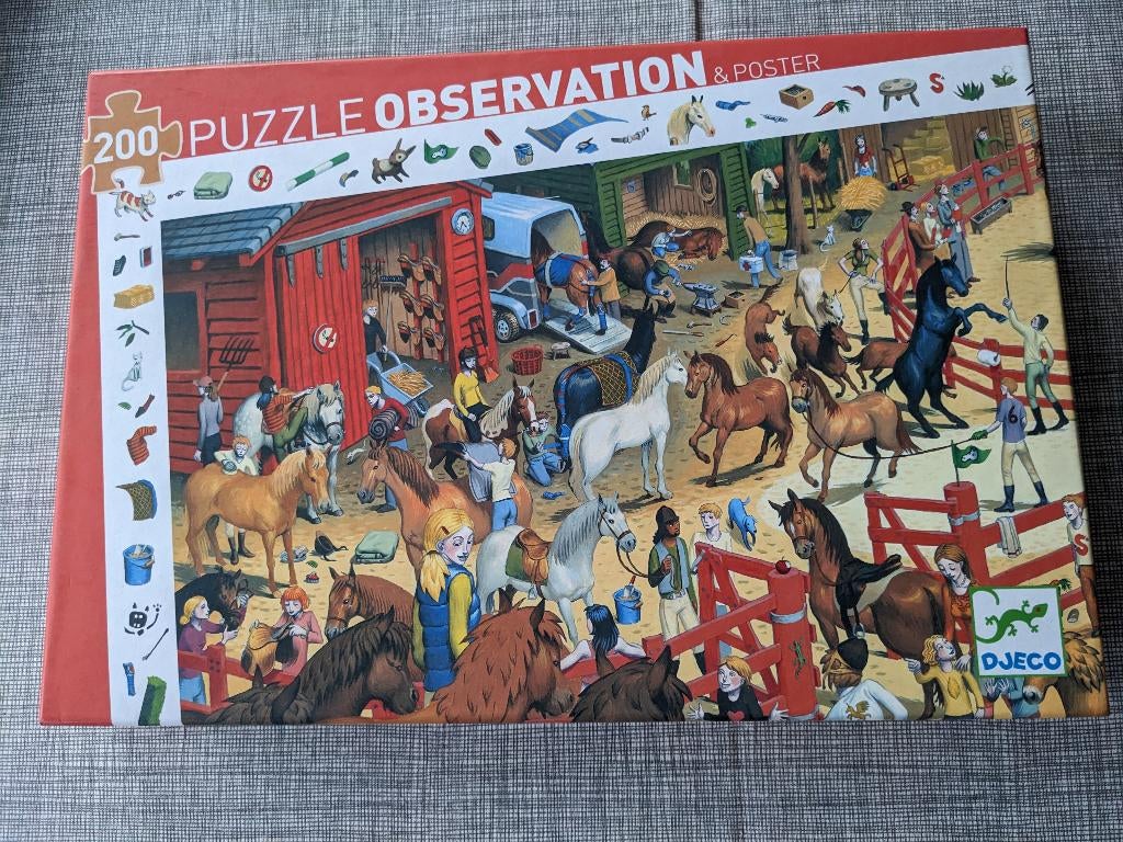 Puzzel paarden, Ophalen of Verzenden, Meer dan 50 stukjes, Zo goed als nieuw, 6 jaar of ouder