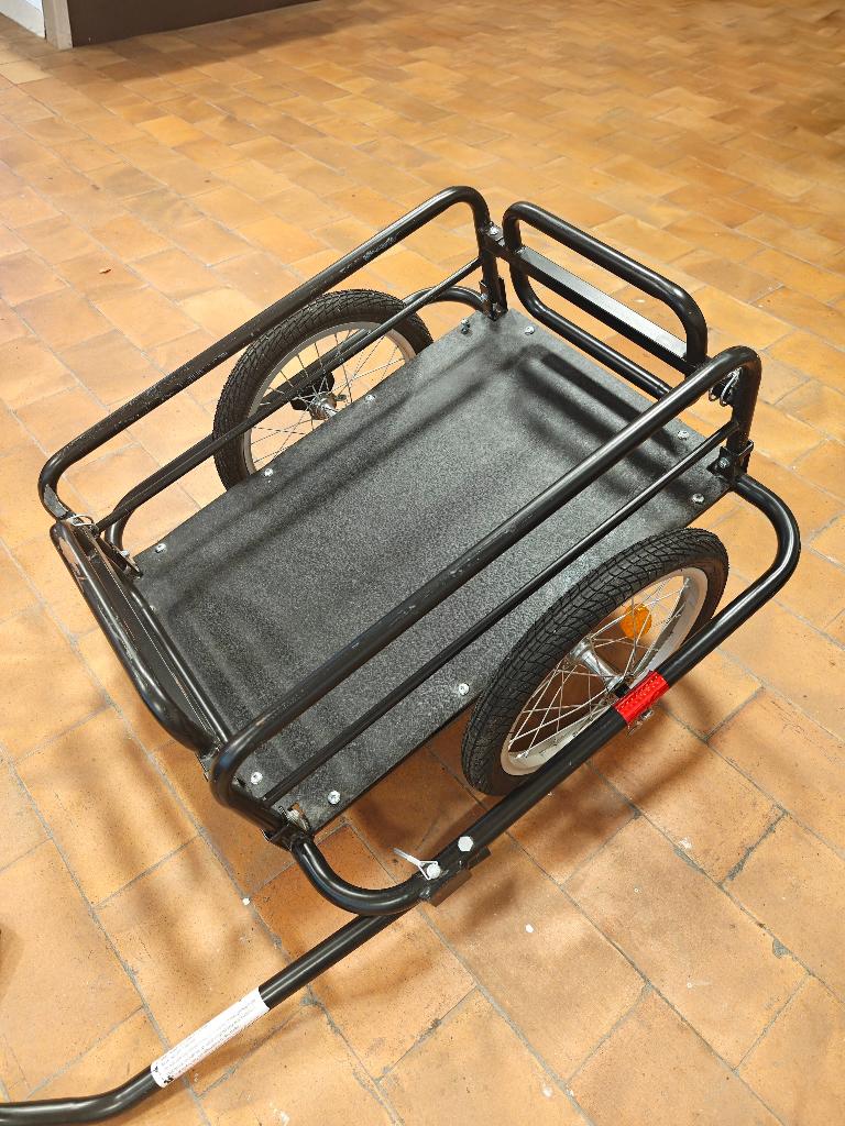 Opvouwbare fietskar, Ophalen, Gebruikt, Bagagekar, 60 tot 80 kg