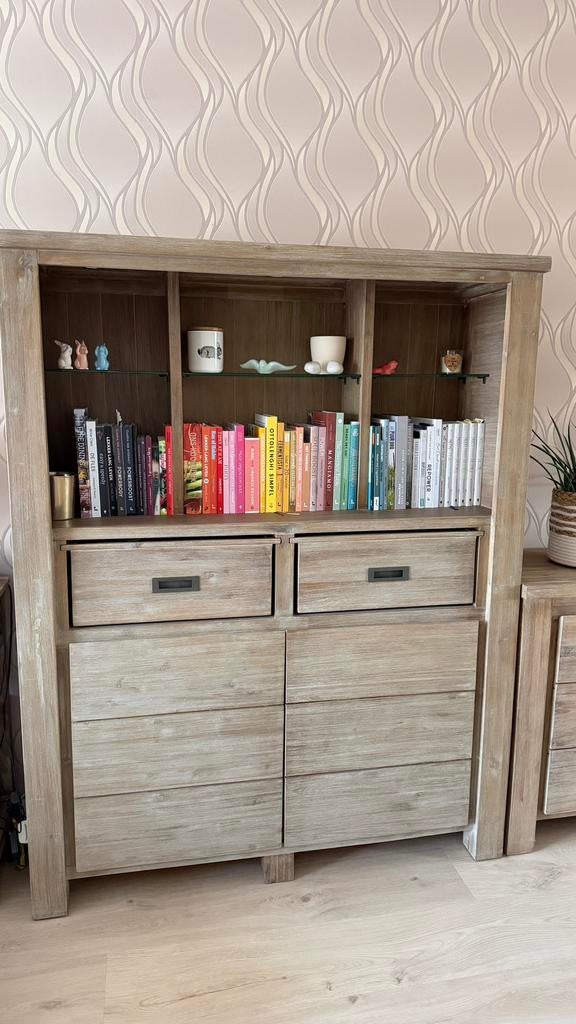 Barkast massief hout Henders & Hazel, Huis en Inrichting, Kasten | Buffetkasten, Ophalen