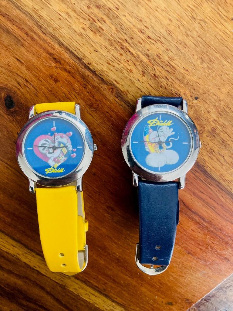 Diddl en Diddlina horloge (2 stuks), Verzamelen, Diddl, Ophalen of Verzenden, Diddl, Zo goed als nieuw, Overige typen