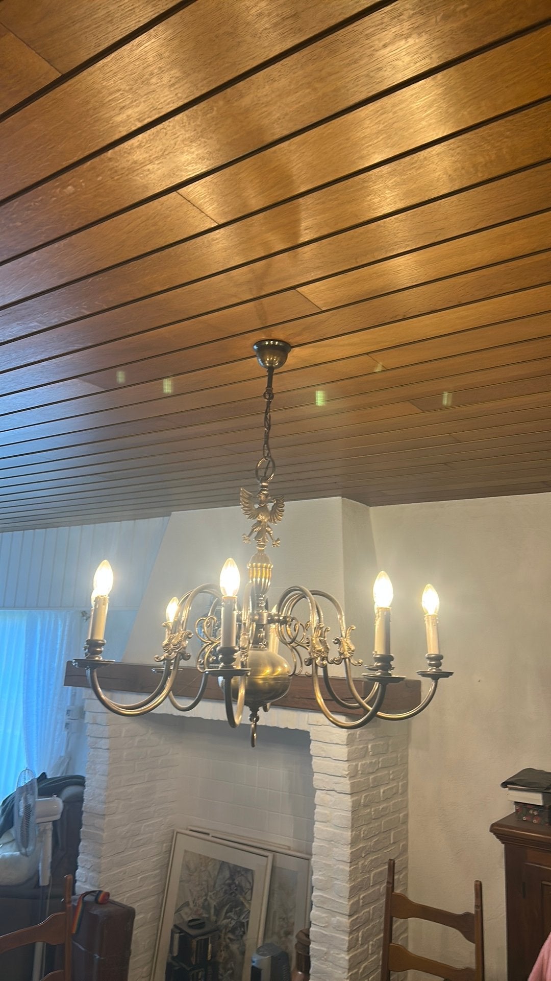 Mooie antieke luster, Huis en Inrichting, Ophalen, Gebruikt