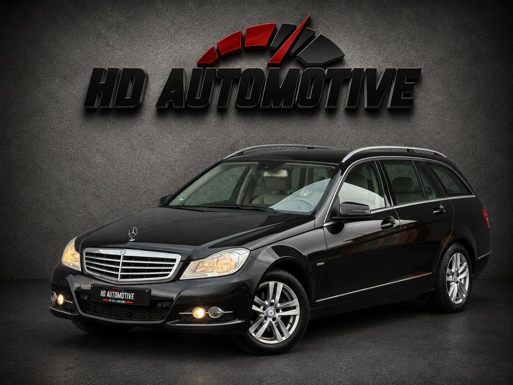 Mercedes C180CDI Elegance – 1ste Eig - Onderhouden - Gekeurd, Auto's, Achterwielaandrijving, Beige, Leder, 5 deurs