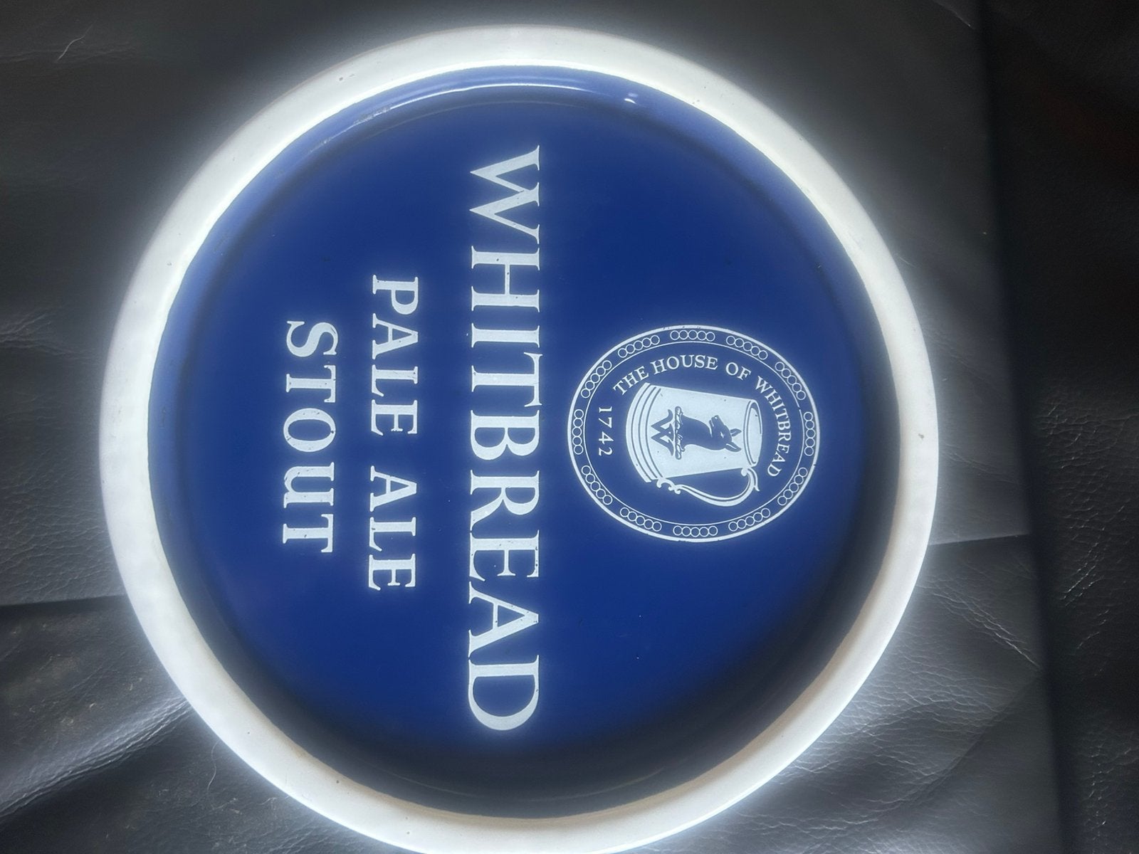 Emaille plateau whitbread pale ale stout, Ophalen, Gebruikt, Reclamebord, Plaat of Schild, Overige merken