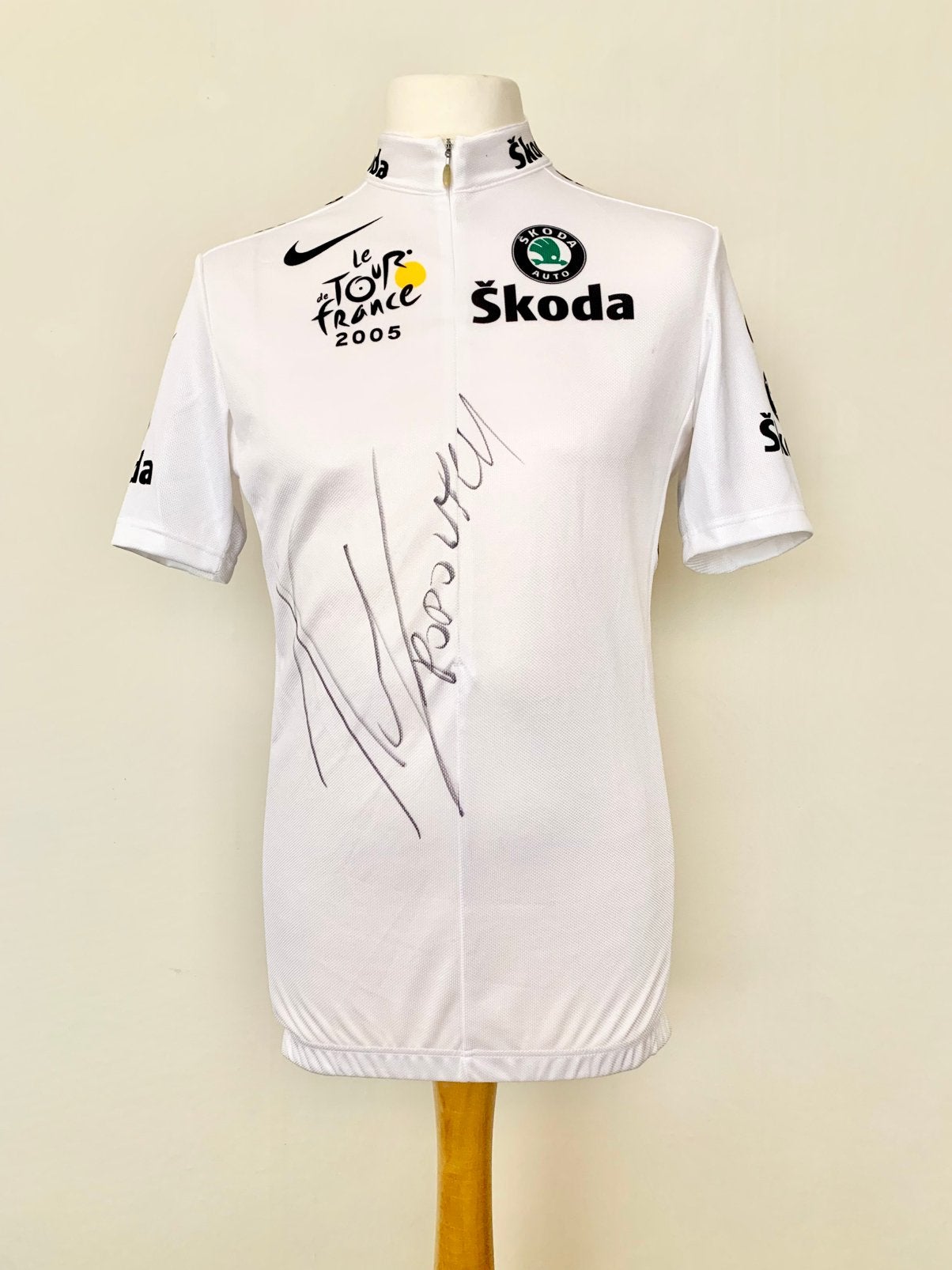 Tour de France 2005 Young Rider Jersey signed by Popovych, Enlèvement ou Envoi, Utilisé, Vêtements