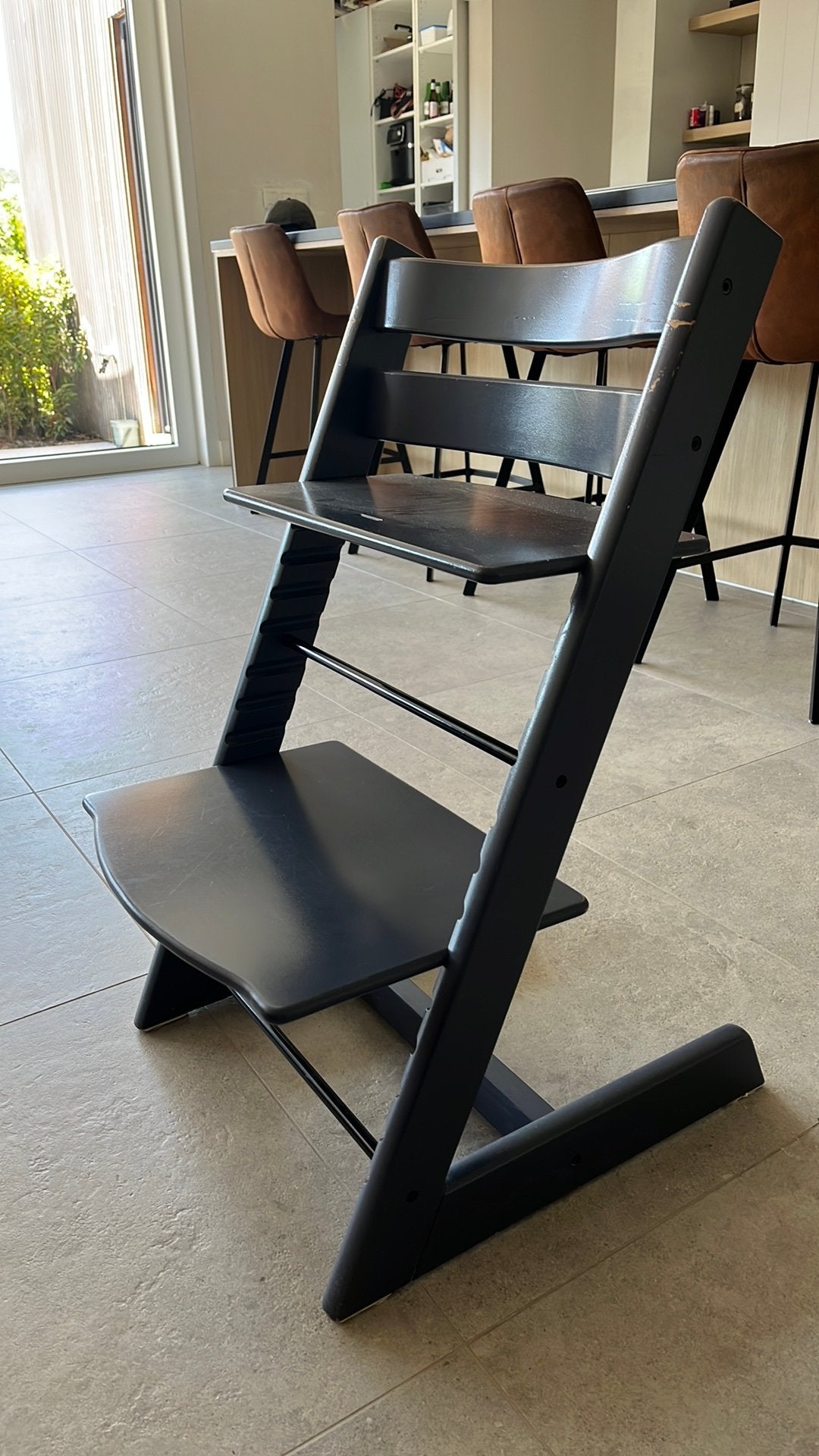 Trip trap stokke, Kinderen en Baby's, Kinderstoelen, Ophalen, Gebruikt, Meegroeistoel, Aanschuifbaar