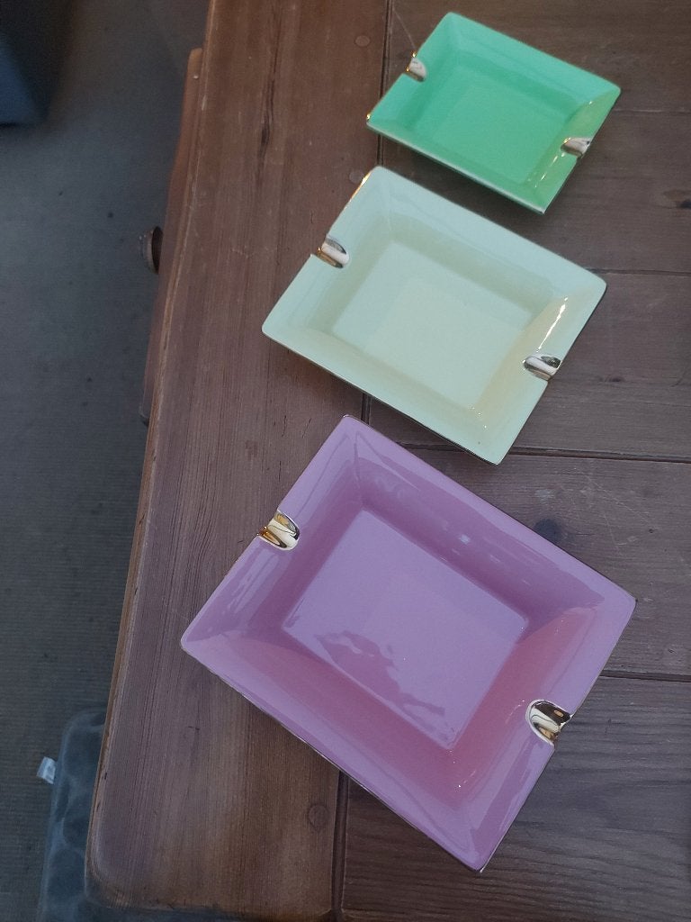 3 vintage porseleinen asbakken, Antiek en Kunst, Ophalen of Verzenden