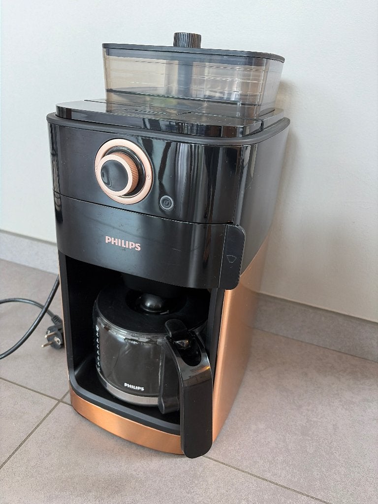 Koffiezet Philips Grind & Brew HD7768/70, Electroménager, Cafetières, Comme neuf, Café en grains, Cafetière, Enlèvement