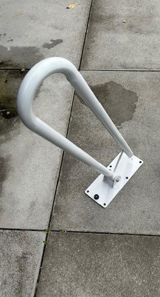 Toiletbeugel opklapbaar 76 cm, Wit, Ophalen of Verzenden, Zo goed als nieuw