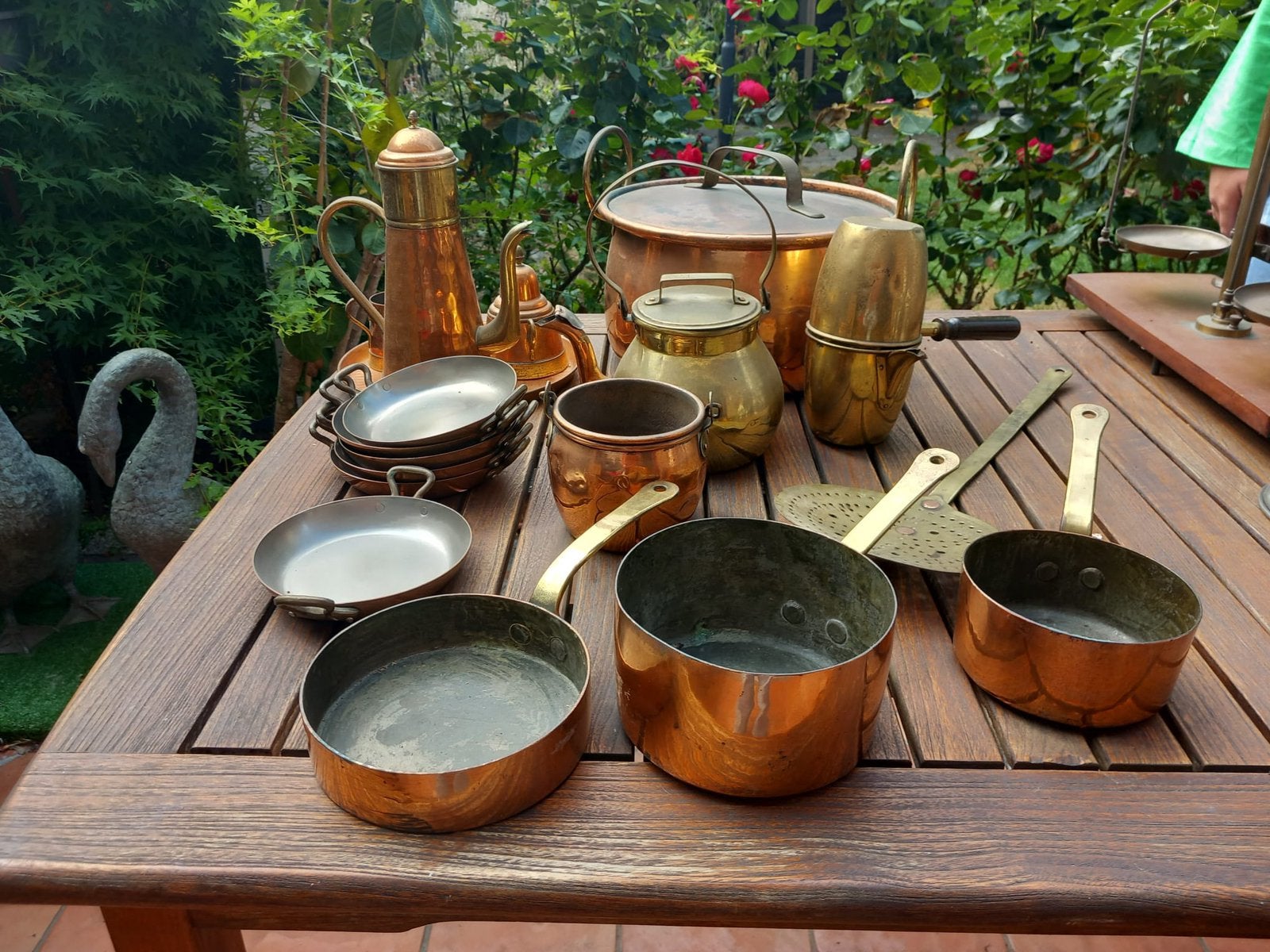 Prachtige vintage koperen pannenset – echt koper, Maison & Meubles, Cuisine | Casseroles & Poêles, Avec couvercle, Comme neuf