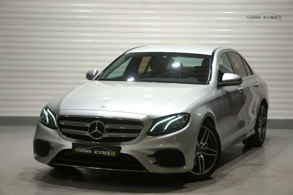 Mercedes-Benz E-Class 200 E 200 d Automaat AMG Pack-Navi-HLe, Autos, Argent ou Gris, Achat, Entreprise, Noir