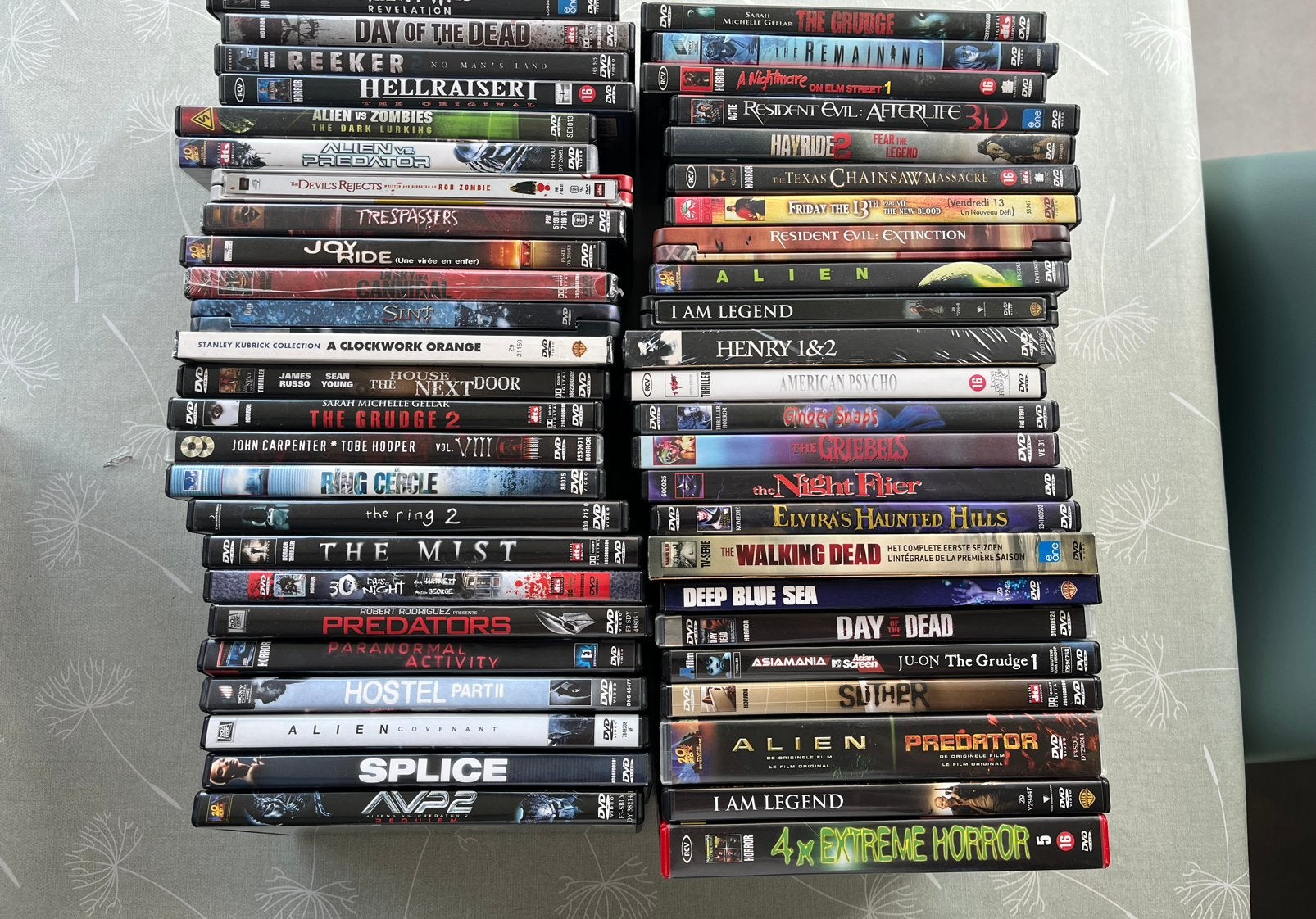 Grote collectie horror DVD's Deel 1 - 2€ per DVD, Enlèvement ou Envoi, Anglais, Slasher, Comprend un boîtier