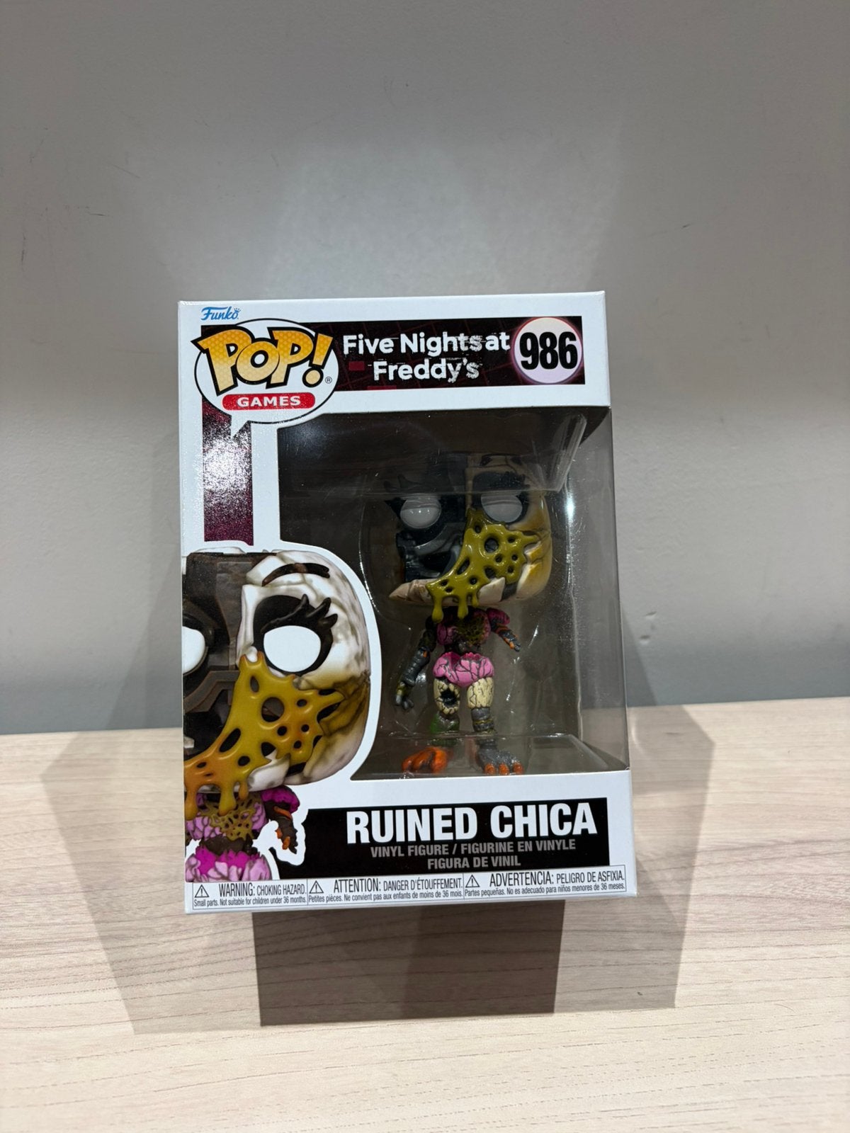 Funko Pop! Ruined Chica  #986 Five Nights at Freddy’s, Ophalen of Verzenden, Zo goed als nieuw