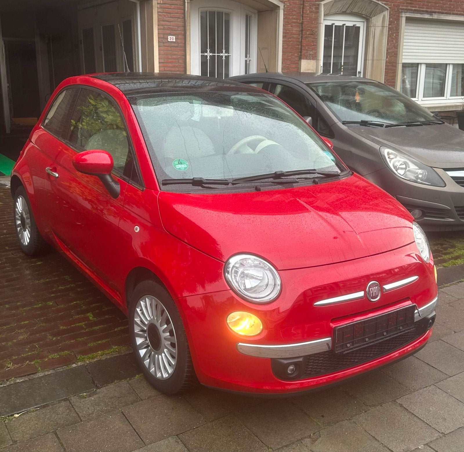 Fiat 500, in perfecte staat. 78000km, Autos, Fiat, Rouge, Capteur de lumière, Achat, Boîte manuelle