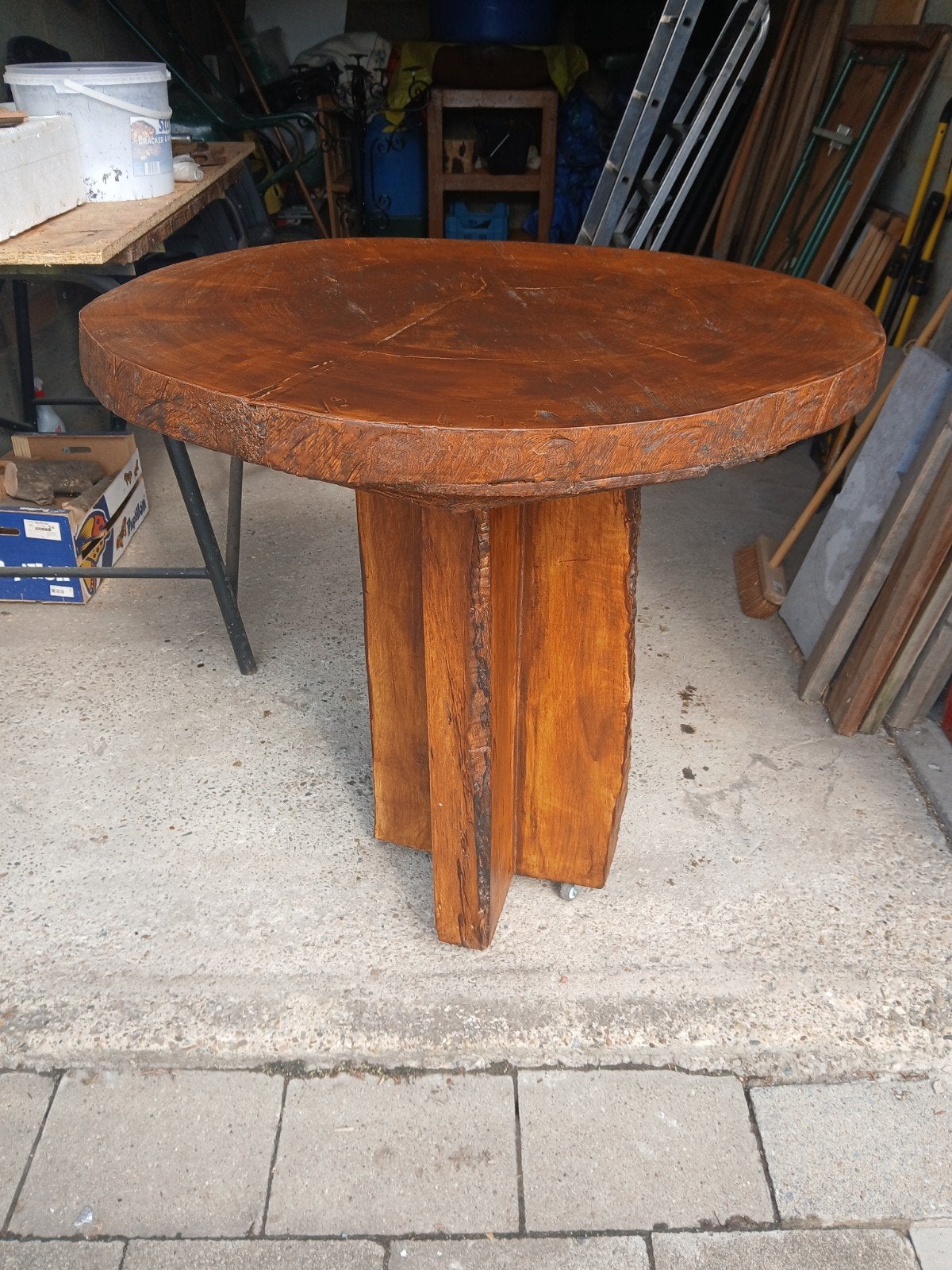 table de jardin en bois, Enlèvement