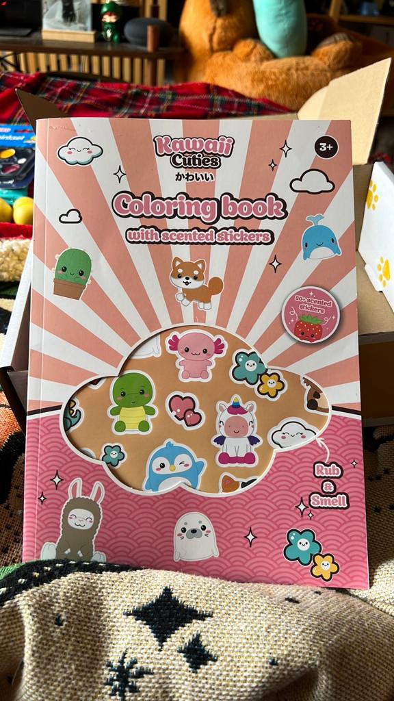 Livre de coloriage pour enfants avec autocollants parfumés, Enlèvement, Neuf