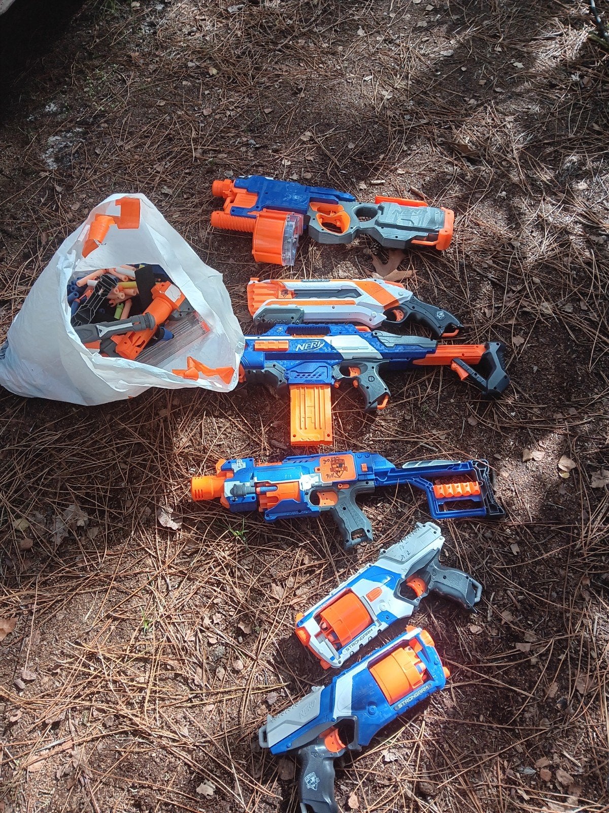 Nerf geweren, Ophalen
