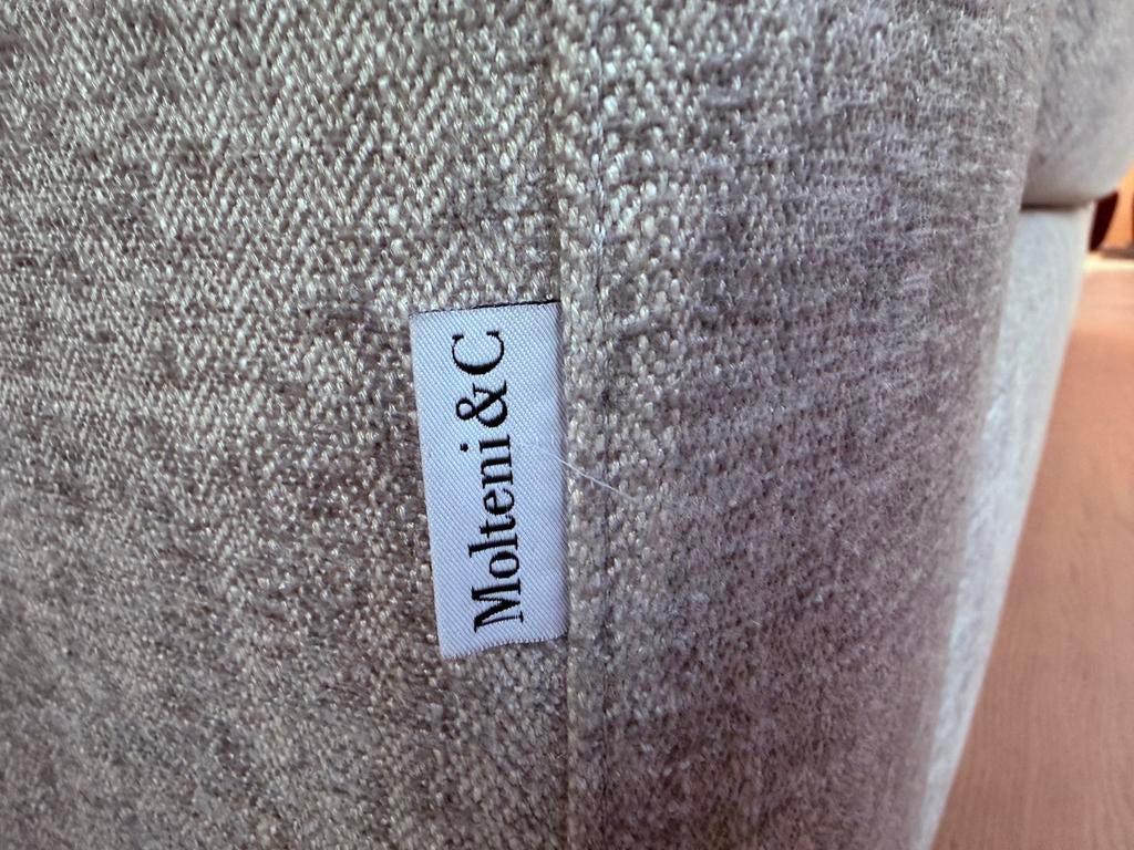 Design zetel / sofa Molteni&C – Lichtgrijs – 260 cm, Ophalen, Gebruikt, 100 tot 125 cm, Driepersoons