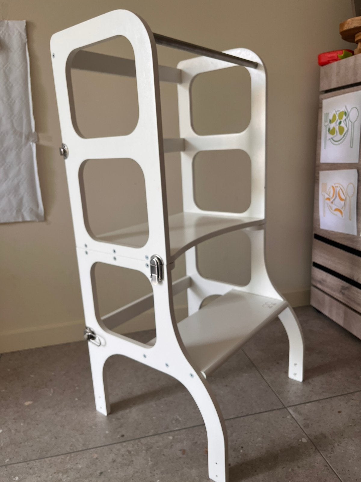 Tour en bois et cuir Step'n'Sit, Ette Tette, Enfants & Bébés, Enlèvement, Utilisé