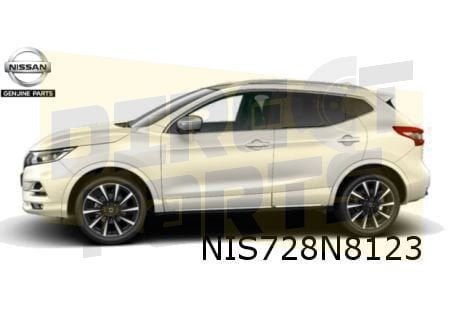 Nissan Qashqai (6/17-5/21) achterbumper (bij Gespoten wielku, -, Verzenden, -, Nieuw