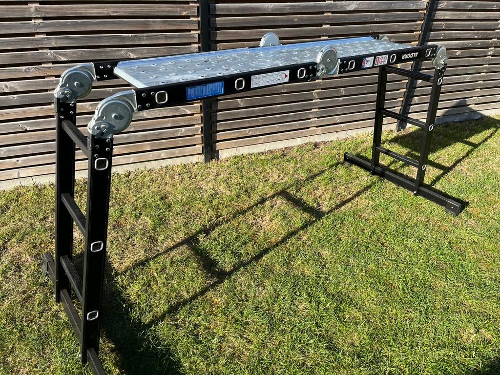 Vouwladder (2x gebruikt), Enlèvement, Comme neuf, Échelle
