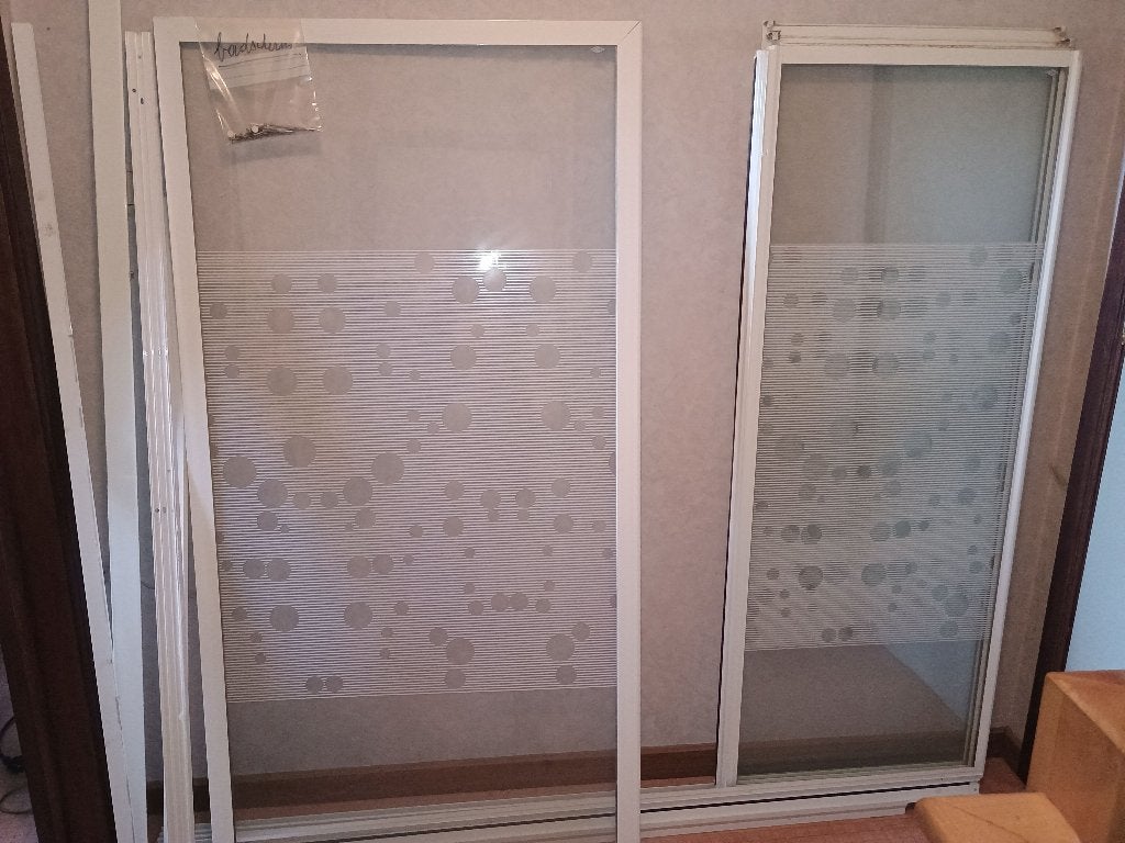 badscherm, Ophalen, Gebruikt, 100 tot 150 cm, Overige typen