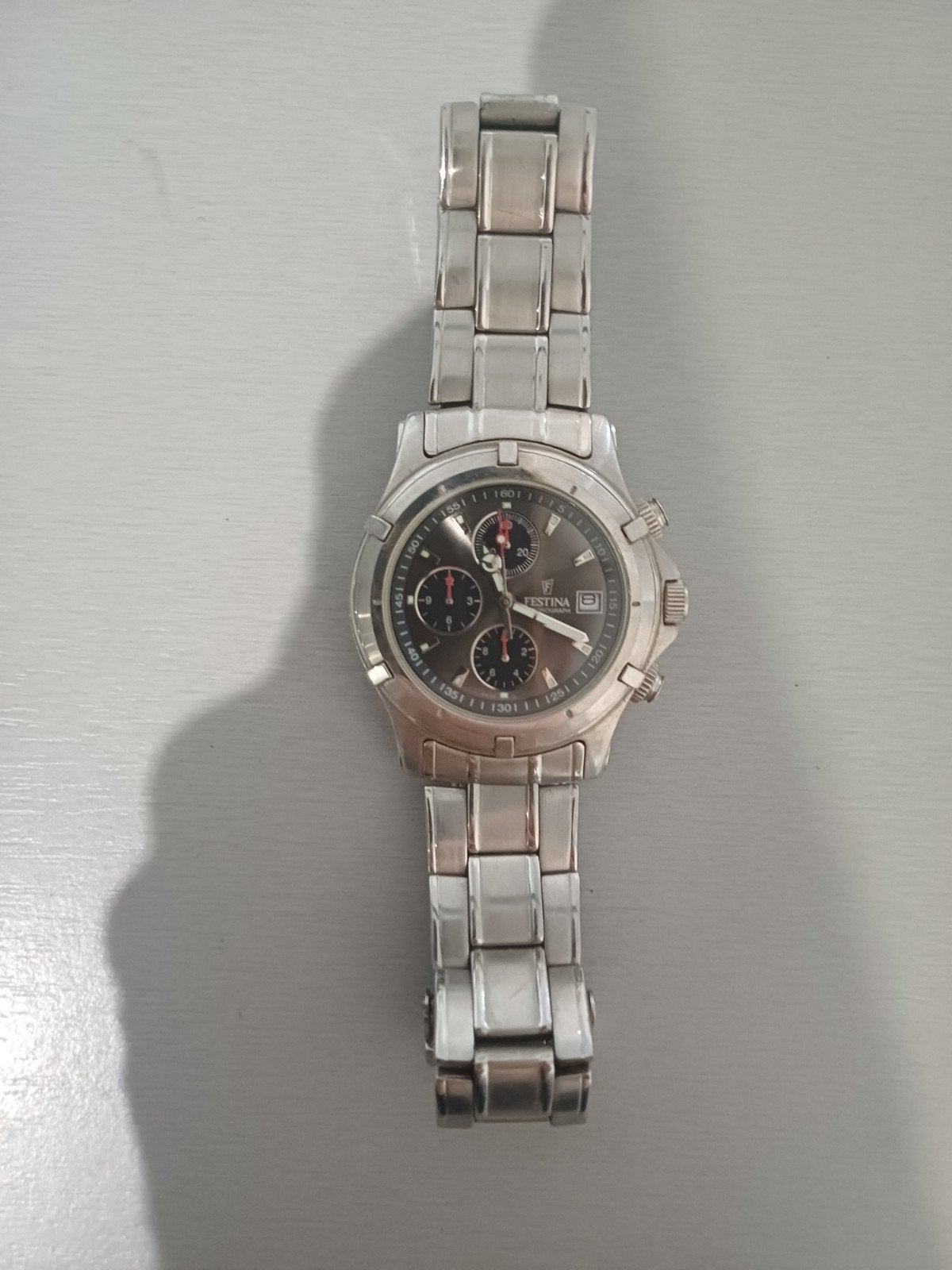 FESTINA CHRONOGRAPHE F8874 – ÉLÉGANCE & SPORTIVITÉ, Enlèvement, Acier, Acier
