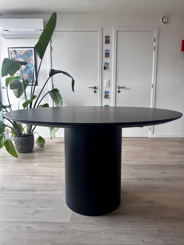Zwarte Eettafel voor 5 personen (Juntoo), Enlèvement, Comme neuf