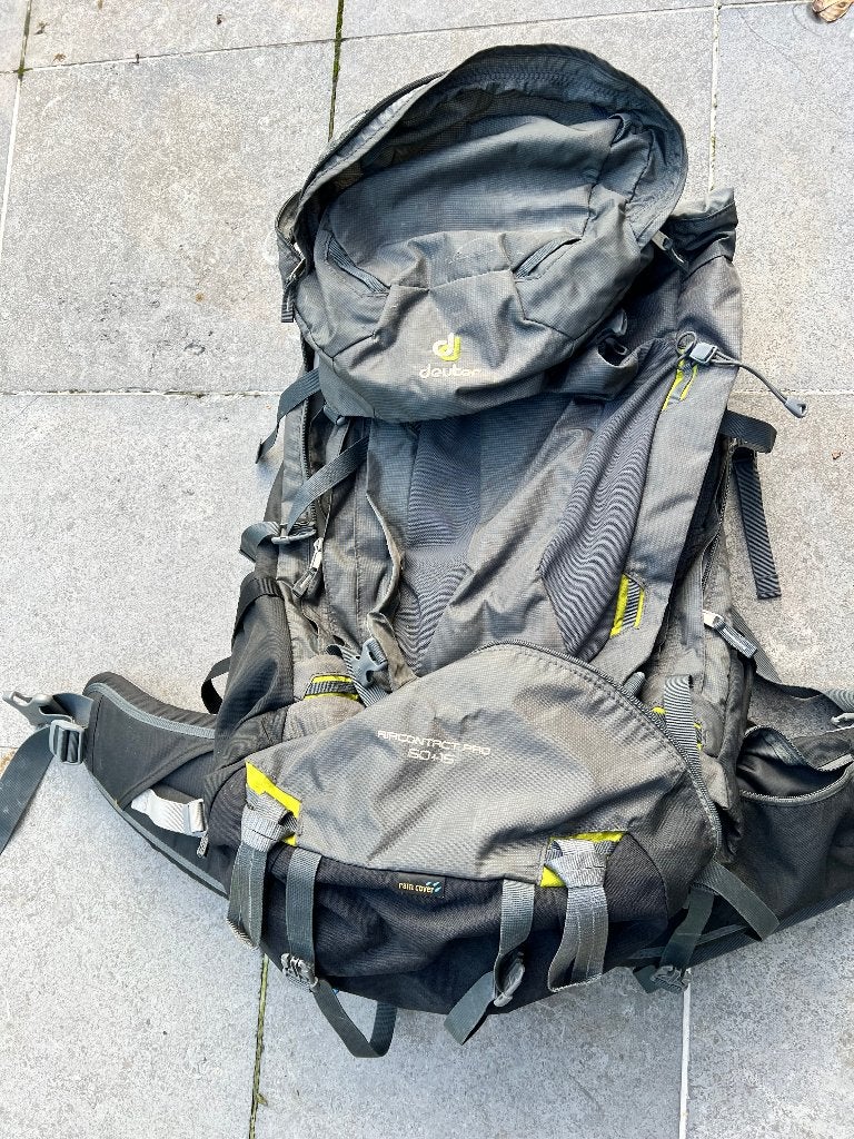 Deuter rugzak 60 + 15 liter, Ophalen, Zo goed als nieuw, Rugzak